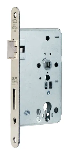 BKS FH-Tür-Einsteckschloss, PZ65/72/9,24 rund B-1206, Stahl, mit Wechsel DR verzinkt - B-12060-37-R-2