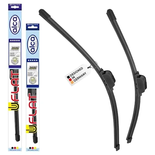 alca® Scheibenwischer ideal für PORSCHE 911 Cabriolet (02.1998-08.2005) U-FLAT Flachbalkenwischer