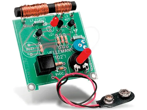 K7102 Metalldetektor Bausatz - Praktischer Bausatz für einen handlichen Metalldetektor, ideal um gefährliche Kabel und Rohre vor dem Bohren zu lokalisieren. Sicheres Arbeiten garantiert!