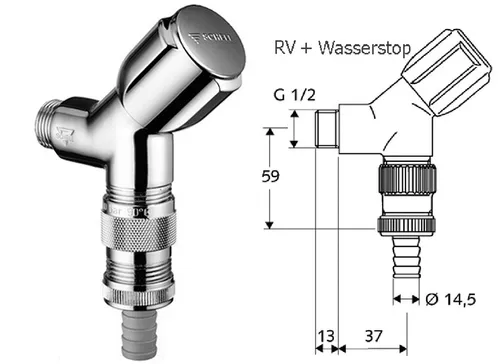 Schell Comfort Geräteschrägsitzventil 033900699 G 1/2 AG von Schell