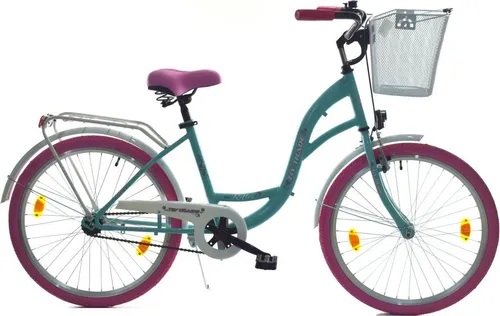 T&Y Trade Cityrad 24 Zoll für Mädchen in blau von Ty-Trade