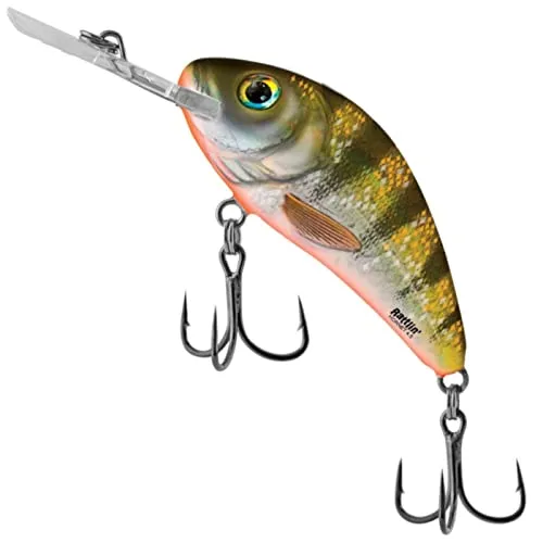 Salmo Rattlin Hornet Floating Wobbler, Salmo Farben:Yellow Holographic Perch, Länge/Gewicht/Laufverhalten/Tauchtiefe:4.5cm / 6g / schwimmend / 1.8-3.4m