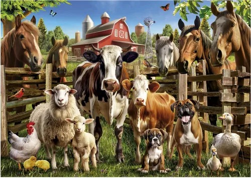 Educa - Puzzle Farmyard Buddies - 500 dielov