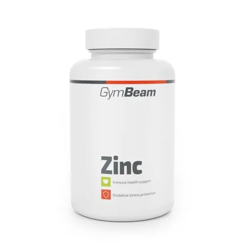 GymBeam Zink Tabletten - Essentielles Mineralien Ergänzung, 15mg pro Tagesdosis, unterstützt Kohlenhydratstoffwechsel, Knochengesundheit, einen normalen Testosteronspiegel, gesunde Haut (180 tab)