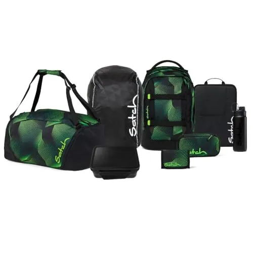 Satch Pack Kollektor Edition Schulrucksack Set 8tlg. (Seismic Green)