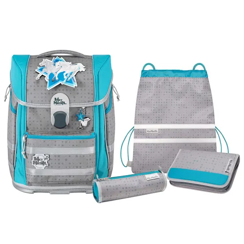 McNeill Ergo Biggy Star Schulranzen-Set - Schulranzen-Set mit ergonomischem Design, ideal für gesunde Rückenhaltung und optimalen Tragekomfort für Schulkinder.