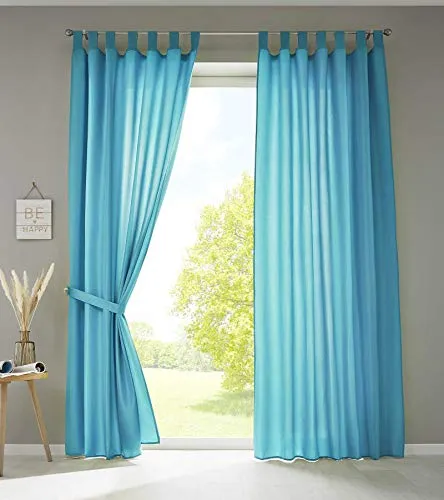 Vorhänge & Gardinen Türkis von Gardinenbox