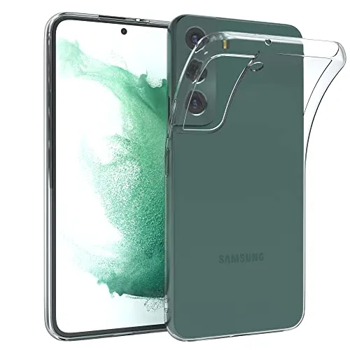 EAZY CASE Hülle kompatibel mit Samsung Galaxy S22 5G Schutzhülle Silikon, Ultra dünn, Slimcover, Handyhülle, Silikonhülle, Backcover, Durchsichtig, Klar Transparent