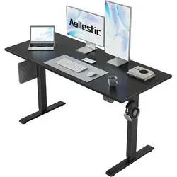 Schreibtisch Höhenverstellbar Elektrisch Memory Schwarz 120 x 60 cm