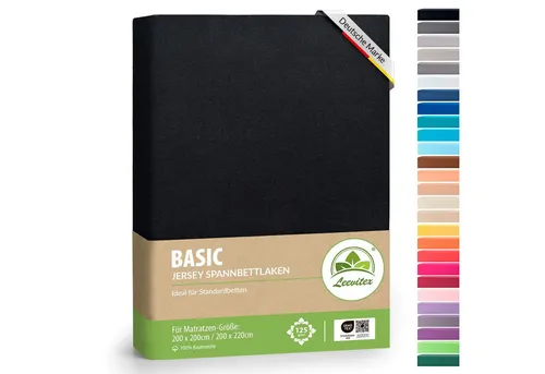 Bett- und Haushaltswäsche Schwarz von Leevitex