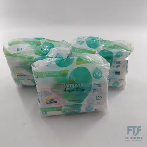 Pampers Reines Wasser (Naturello) Feintücher, 9 Packungen mit 52 Stück, 468 Tüch