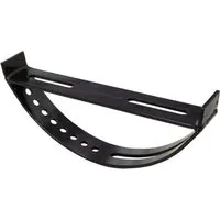 Daprona Halter für Laufrost Am Dach 25cm Stahl Verzinkt Schwarz