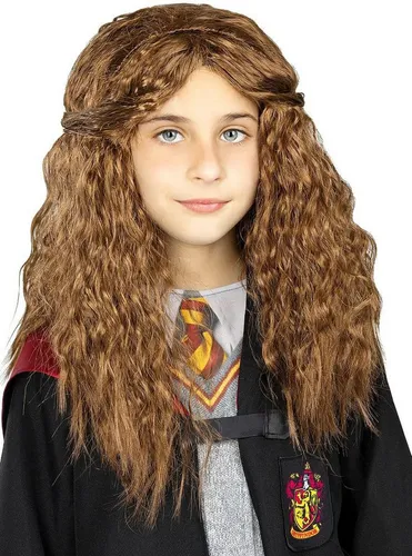 Metamorph Kostüm-Perücke Harry Potter – Hermine Granger für Kinder - Kostüm-Perücke für Kinder, authentische Frisur von Hermine aus den Filmen, ideal für Karneval und Kostümpartys, Einheitsgröße aus 100% Polyethylenterephthalat.