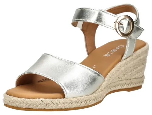 Gabor Damen Keilsandalen in silber von Gabor