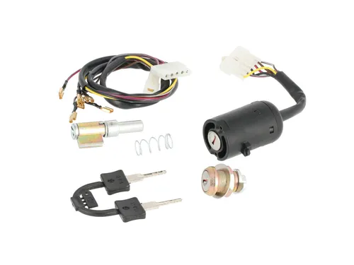 Sicherheits-Schlosssatz gleichschießend, komplett mit Kabelbaum - Simson S53, S8