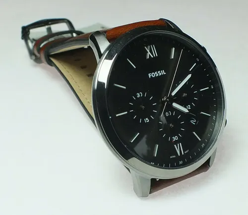 Fossil Herrenuhr FS5512 – Klassische Armbanduhr für Herren in braun von Fossil