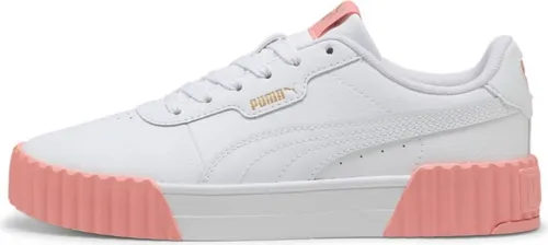 PUMA Damen Carina 3.0 Sneaker - White-PINK Fruit Gold, 37 EU - Damen-Sneaker mit trendigem Design und bequemer Passform, perfekt für den Alltag und sportliche Aktivitäten.