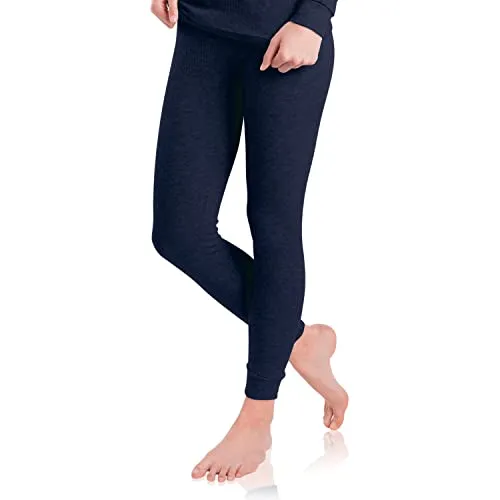 MT Damen Ski- & Thermohose - Winter Unterhose mit weicher Innenseite - Navy XL