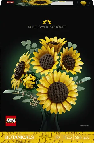 LEGO® Botanicals 11502 - Sonnenblumenstrauß - Vollständiges Set mit 686 Teilen für kreative Gestaltung. Ideal für Erwachsene ab 18 Jahren – der perfekte Blickfang für jedes Zuhause!