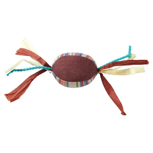 Hunter Katzenspielzeug Kemi Ball 10 cm Ethno-Stil braun bunt mit Catnip