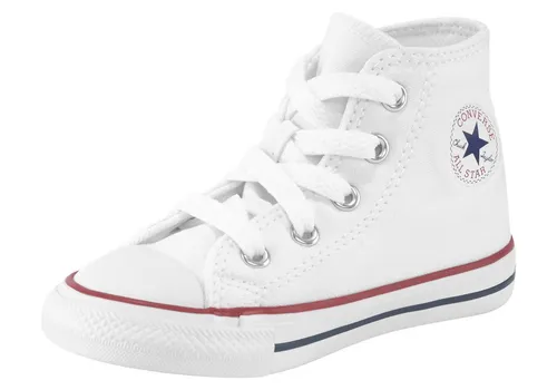 Converse CHUCK TAYLOR ALL STAR - HI KIDS Sneaker weiß 24 EU - Sneaker für Kinder, knöchelhoch und sportlich, ideal für aktive Kids, mit robustem Gummi-Laufsohlenmaterial für optimalen Halt.