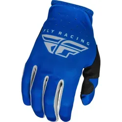 Fly Racing Lite 2023 Motocross Handschuhe, grau-blau, Größe S für Männer