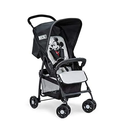 hauck Buggy Sport - Ultra Leicht mit nur 5,9 kg, ideal für Reisen, kompakt faltbar und mit bequemer Liegefunktion, extra großer Korb bis 3 kg (Disney Mickey Stars)