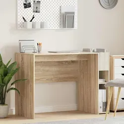vidaXL Schreibtisch Sonoma-Eiche 109 x 50 x 78 cm - Moderner Schreibtisch aus Holzwerkstoff in stilvollem Sonoma-Eiche-Design. Bietet viel Stauraum und passt perfekt in jedes Wohnzimmer oder Home-Office.