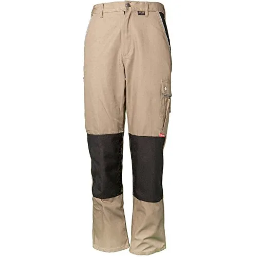Bundhose 2125 khaki/schwarz, Größe 62 - Robuste Wanderhose - Wanderhosen: Bundhose 2125 in khaki/schwarz, Größe 62, ideal für Outdoor-Aktivitäten mit strapazierfähigem Material und bequemer Passform.