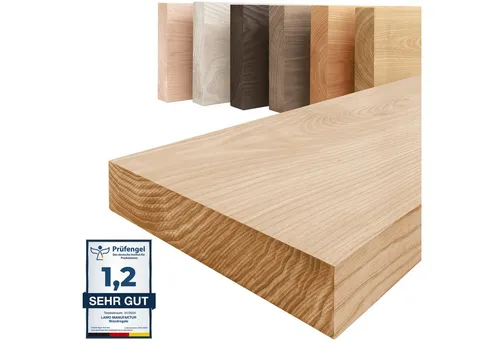 LAMO Manufaktur Wandregal Pure 40 cm – Komplett-Set aus Massivholz - Hochwertiges Wandregal aus massivem Holz, handgefertigt und vielseitig einsetzbar. Ideal für individuelle Wandgestaltungen in jedem Raum, passend zu verschiedenen Einrichtungsstilen.
