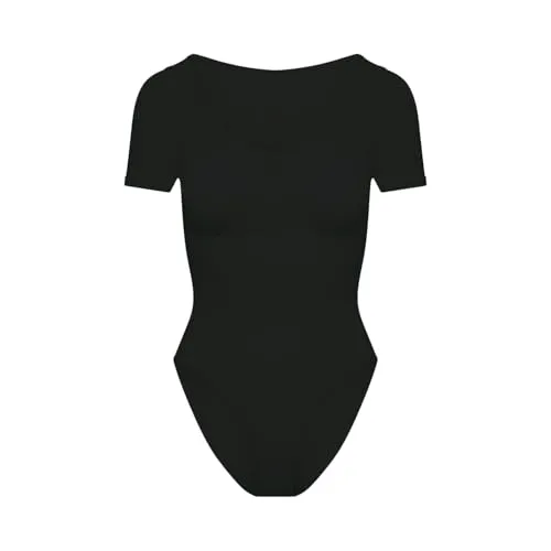 creamy fabrics T-Shirt Bodysuit Shapewear mit Slip – Figurformender Body für Damen – Glättende Sanduhr-Silhouette – Nahtlos, atmungsaktiv & ultraweich – Po-Lifting Effekt & perfekte Passform