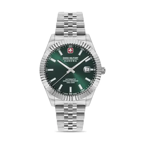 Swiss Military Hanowa SMWGL0002103 Herren Automatikuhr - Armbanduhren für Herren mit Swiss Made Qualität, Saphirglas und Wasserschutz bis 10 Bar - ideal für anspruchsvolle Männer.
