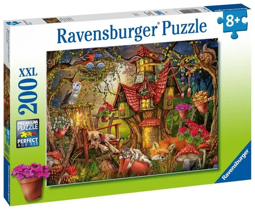 Ravensburger Puzzle 200 Teile Ravensburger Kinder Puzzle XXL Das Waldhaus 12951, 200 Puzzleteile