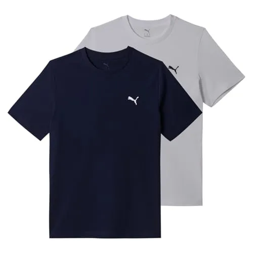 PUMA Unisex ESS Logo Tee Multipack M Tees (1er Pack) - Herren-Shirts, komfortables Multipack mit stylischem ESS Logo für lässige Outfits und optimalen Tragekomfort.