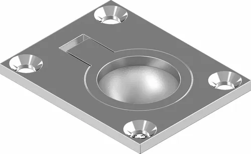 Bodenheber Einlassgriff Lukenheber Edelstahl A4  46 x 38  ARBO-INOX