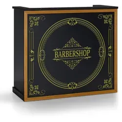Barberpub Empfangstheke mit 2 Schubladen – R9773 - Elegante Empfangstheke mit großzügiger Arbeitsfläche und cleveren Stauraumlösungen. Ideal für Büros: 2 Schränke, 1 Schublade und praktische Tastaturablage sorgen für Ordnung und Komfort.
