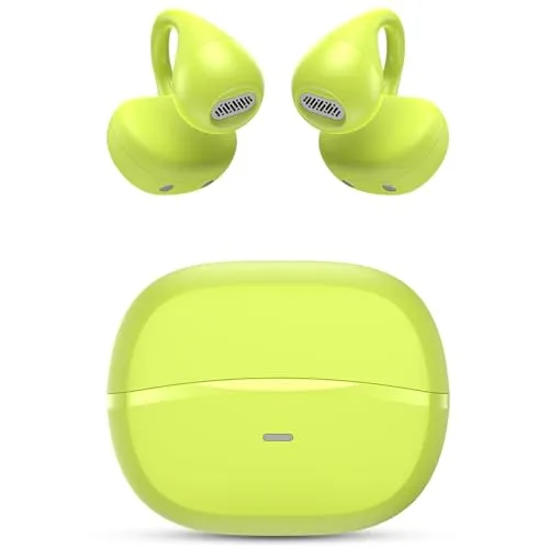 SPC Boost Clip - Kabellose Kopfhörer mit Open-Ear-Clip | ENC für klare Anrufe | 26h Akkulaufzeit | Bluetooth und Google Fast Pair | IPX5 | Touch Control und Sprachassistent - Grün