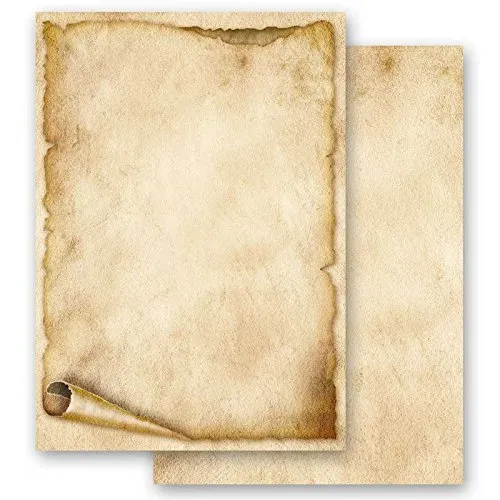 Briefpapier - Motivpapier ALTE PAPIERROLLE 20 Blatt DIN A4 90g/m²