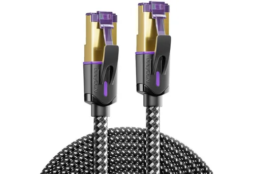 deleyCON deleyCON 1m CAT7 Patchkabel (10 Gbit/s, S/FTP, Kupfer, RJ45, POE, LAN-Kabel