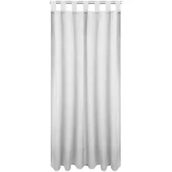 Bestlivings Dekoschal Ellen Schlaufen, 140x175 cm - Hellgrau