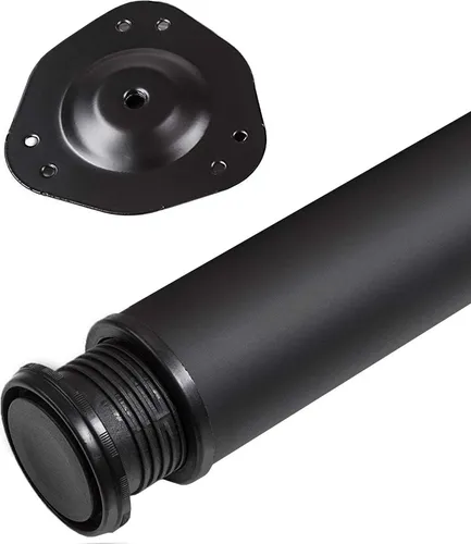 Tischbein 76 x 870 mm Schwarz in schwarz von SO-TECH