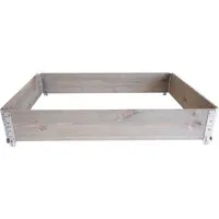 Upyard GardenBox Grau: Paletten-Hochbeete aus Holz für Garten und Terrasse - Übertöpfe & Vasen, robustes Design aus Holz für nachhaltigen Gartenbau und stilvolle Terrassengestaltung.