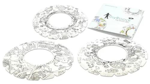 myRoodi 30-teiliges Gruppenset – Kreative Indoor-Wurfscheiben für Kinder - Party-Wurfspiele: 30 stabile Wurfscheiben in Unterwasser, Safari & Weltraum Motiven, fördert Motorik & Kreativität, ideal für Familienfeste und Kindergeburtstage.