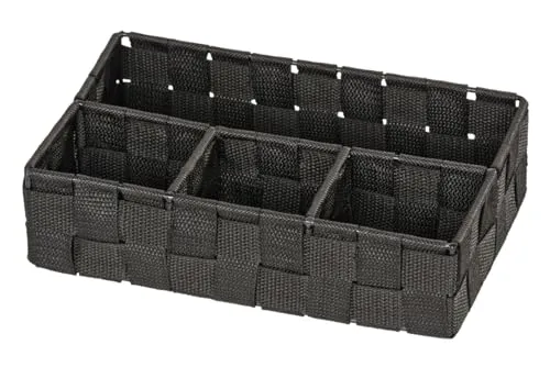 WENKO Organizer Adria Klein Schwarz 4 Fächer von WENKO