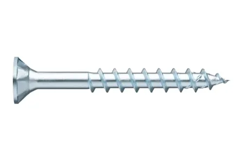 Würth ASSY 4 CSMP Spanplattenschraube 4x50mm, 500St/Pack Stahl verzinkt, blau passiviert, Teilgewinde, Senkfrästaschenkopf - RW 20 Neue Generation