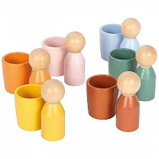 small foot Montessori Sortierbecher mit Figuren 302799 - Entdecken Sie Farben und Formen mit den Montessori Sortierbechern! Ideal für spielerisches Lernen und die Förderung der Feinmotorik bei Kindern.