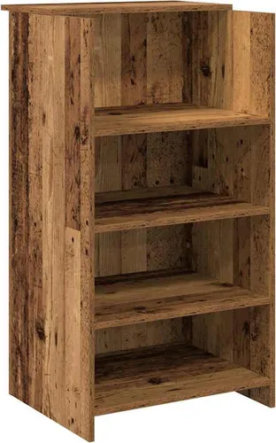 vidaXL Empfangstheke Altholz-Optik 55x50x103,5 cm in braun von vidaXL