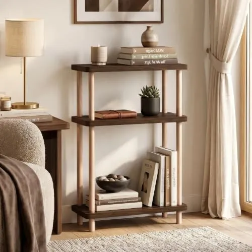 [en.casa] Standregal schmal Nampernu 62x40x18 cm