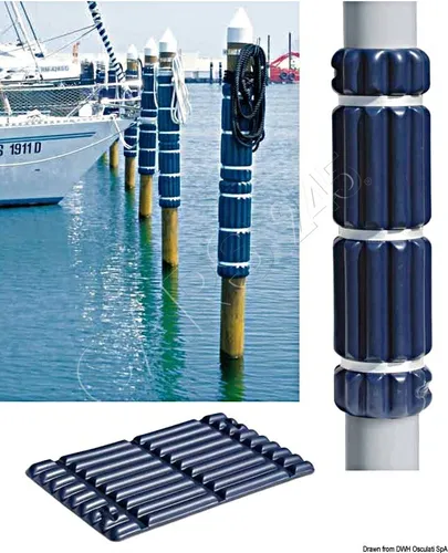 Osculati Fender für Bootstege 800 mm blau - Robuster Schutz für Ihr Boot - Bootsfender, 800 mm lang, bietet optimalen Schutz vor Stößen und Beschädigungen beim Anlegen.