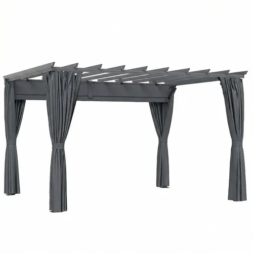Aluminium-Pergola 3x3,6m in Dunkelgrau